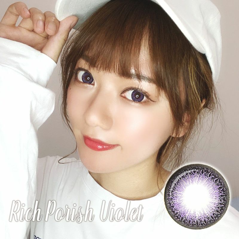 【1年使用/度あり/度なし】Rich Porish（リッチポリッシュ）バイオレット＜着色直径15.0mm＞